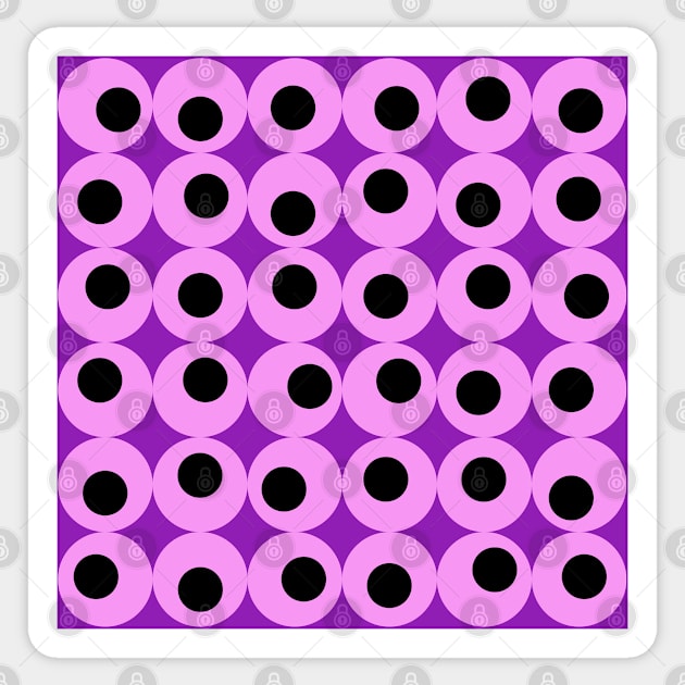 Liquorice, black, violet  and pink Sticker by marina63